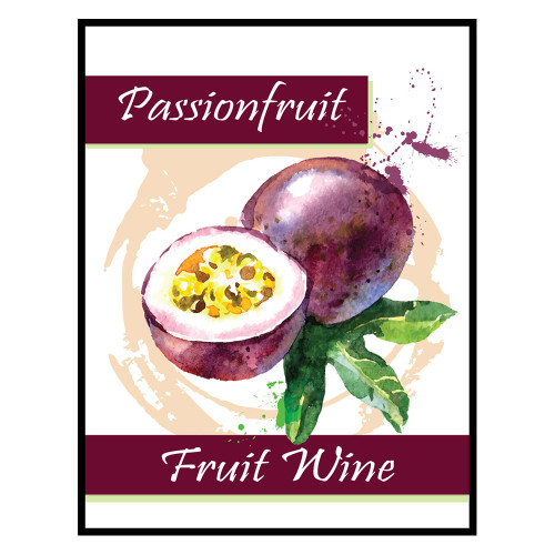 Passionfruit Fruit Wine Labels Home Brew Ohio